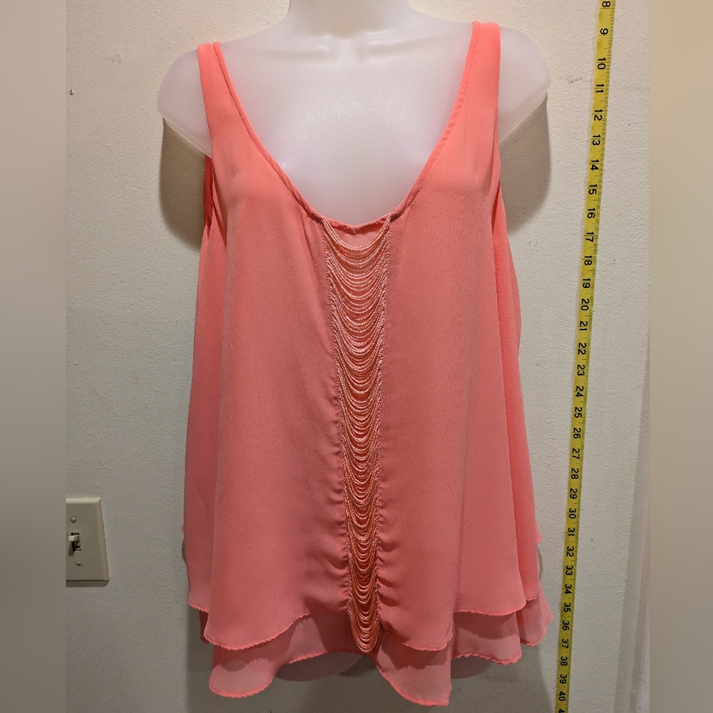Jennifer Lopez Coral Camisole Top Size Xl